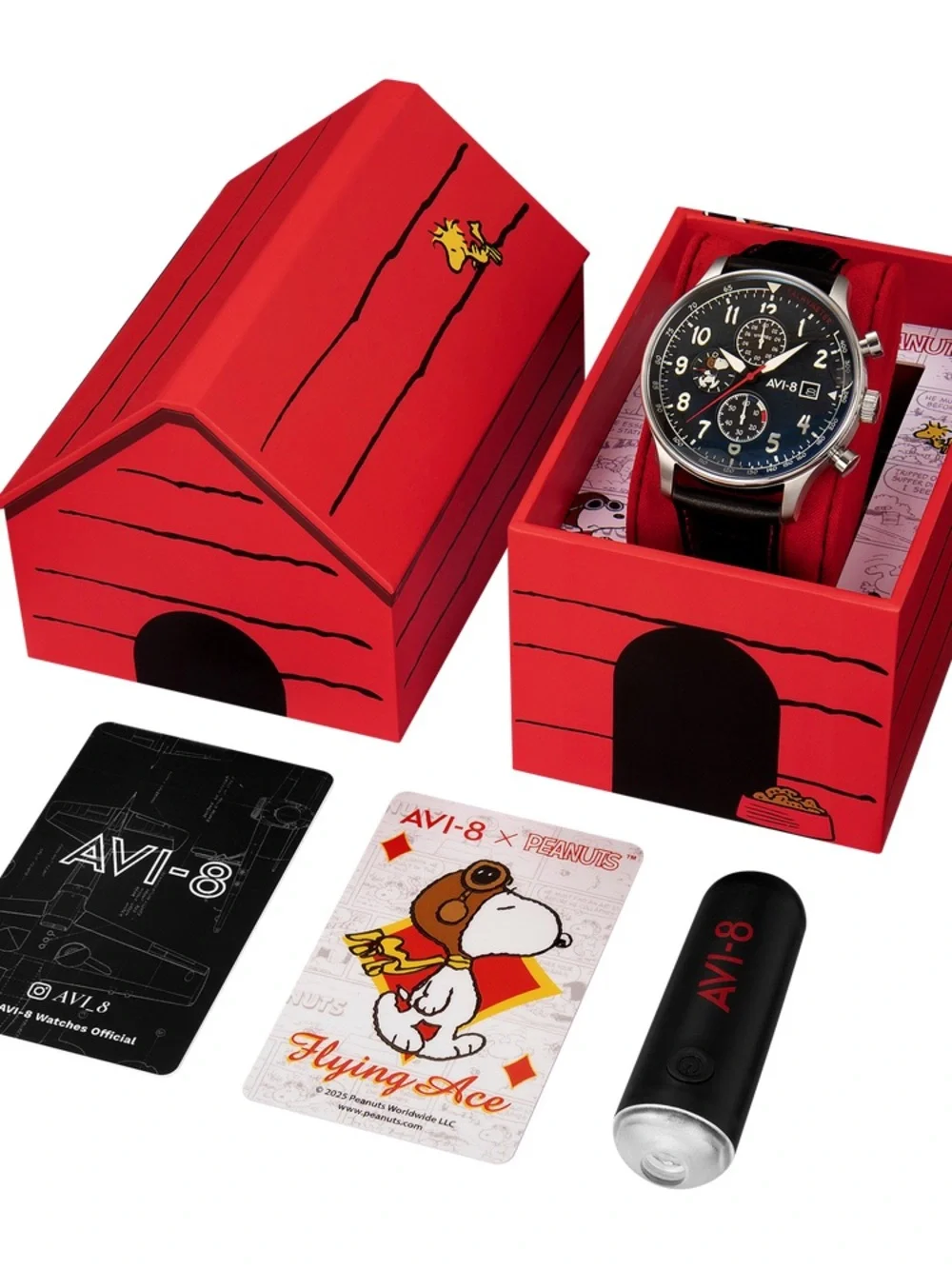 AVI-8 Hawker Hurricane Peanuts Snoopy Flying Ace Watch